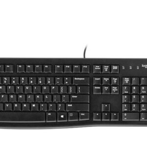 Combo Logitech MK120 – Teclado + Mouse USB Negro Económico y Durable (920-004428)
