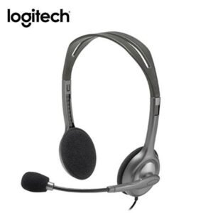 Audífonos Estéreo Logitech H111 con Micrófono, 3.5 mm, Plateado (981-000612)