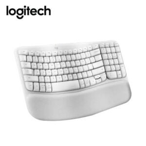 Teclado Logitech Ergo Wave White – Experiencia de Escritura Natural y Suave (920-012279)