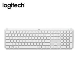 Teclado Logitech K950 Slim Silent White – Diseño Minimalista Wireless/Bolt (920-012593)