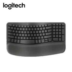 Teclado Logitech Ergo Wave Graphite – Diseño Ergonómico para Larga Duración (920-012278)-P