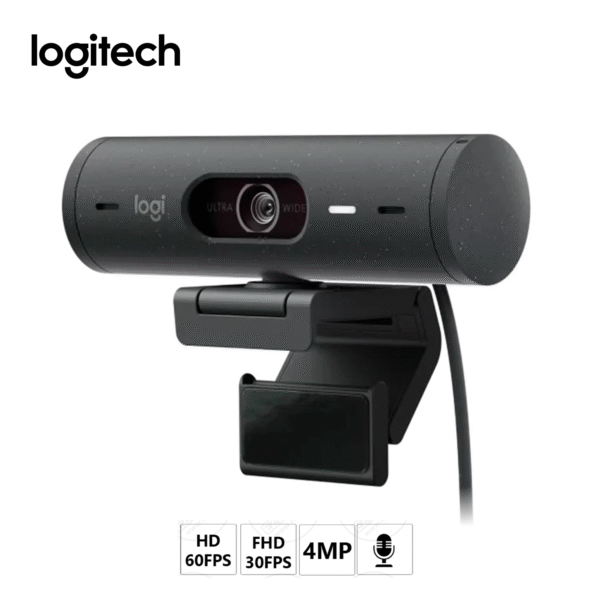 Cámara web Full HD 1080p Logitech Brio 500 USB-C negro (960-001412)