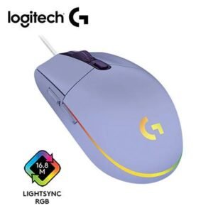 Mouse gamer Logitech G203 Lightsync óptico 8000 DPI RGB - Lila (910-005851)-P