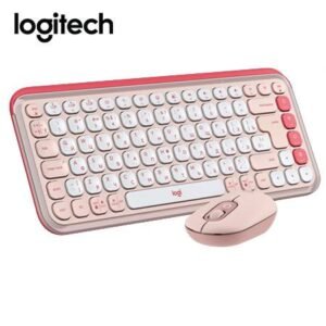 Combo Logitech POP Icon Rose – Diseño Creativo y Conectividad Bluetooth (920-013053)