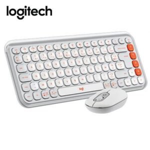 Combo Logitech POP Icon White – Minimalismo y Estilo Inalámbrico (920-013055)